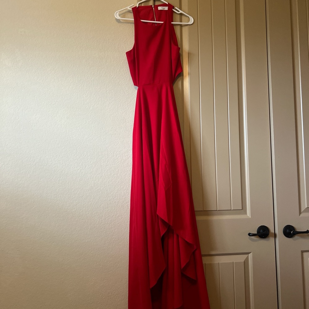 Elegant Red Evening Gown